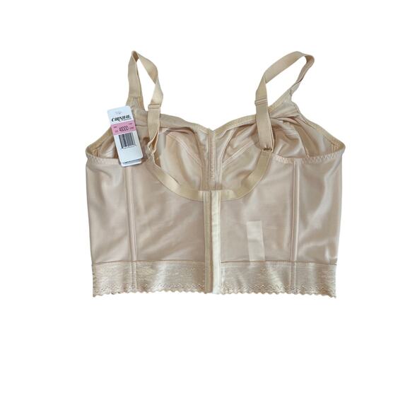 Carnival Full Figure Camisole Longline Bra Women's Size 40DDD Style 720 Boning - Picture 2 of 6